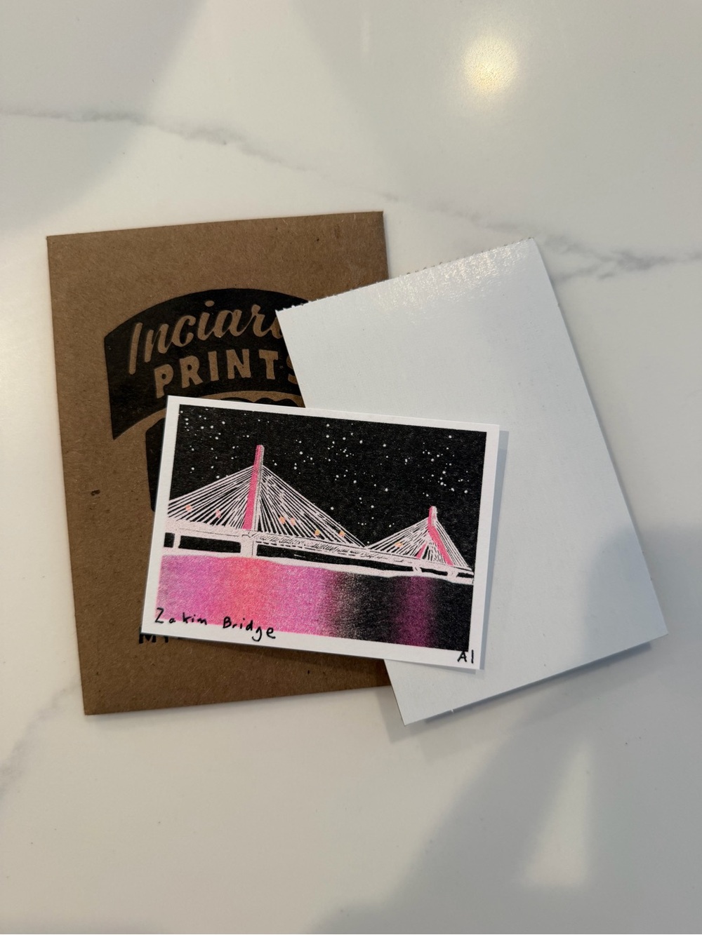 Ana Inciardi Custom Zakim Bridge Mini Print ICA Boston